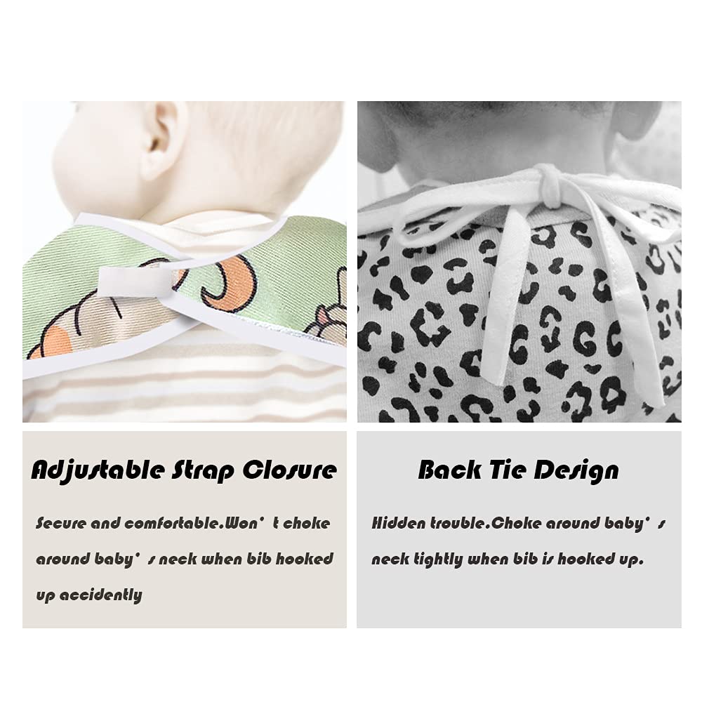 Little Dimsum Full Sleeved Feeding Bib 2 Pack,Baby & Toddler Waterproof Bib Apron,Food Protection Large Pocket Eating Smock 6-48 Months (Little Puppy/Little Cat) - Image 6